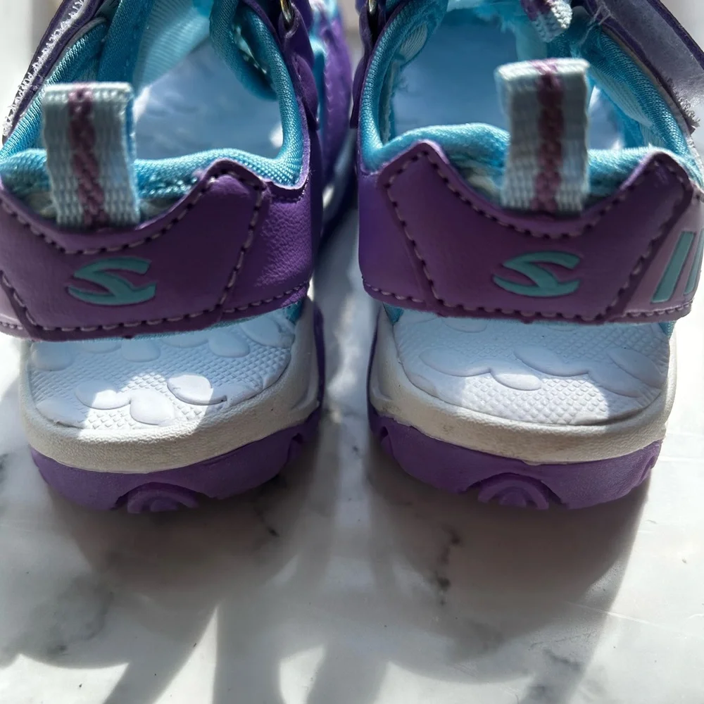 Hobibear Like New Kids Blue and Purple Sandals